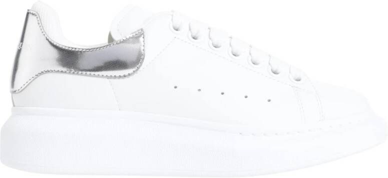 Alexander mcqueen Witte Leren Sneakers Chic Stijl White Dames