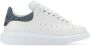 Alexander mcqueen Witte leren sneakers met bedrukte leren hiel White Dames - Thumbnail 1