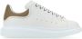 Alexander mcqueen Witte Leren Sneakers met Grijze Hiel White Heren - Thumbnail 1