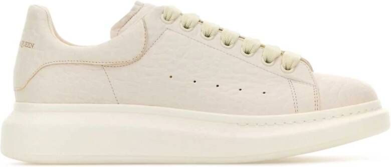 Alexander mcqueen Witte leren sneakers met hak White Heren