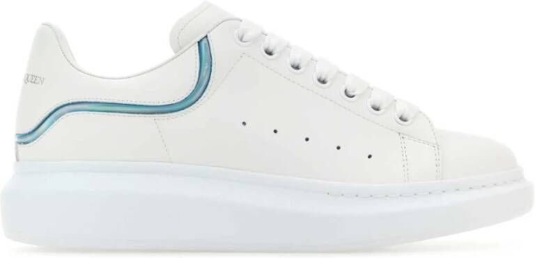 Alexander mcqueen Witte leren sneakers met leren hiel White Heren