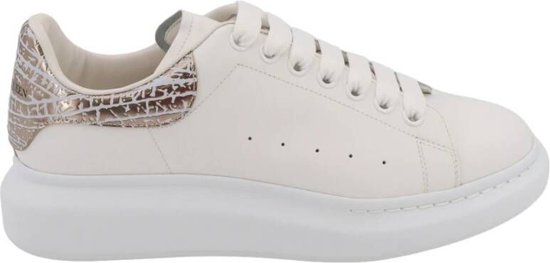 Alexander mcqueen Witte Leren Sneakers met Libelle Print White Heren