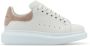 Alexander mcqueen Witte leren sneakers met roze suède hiel White Dames - Thumbnail 1