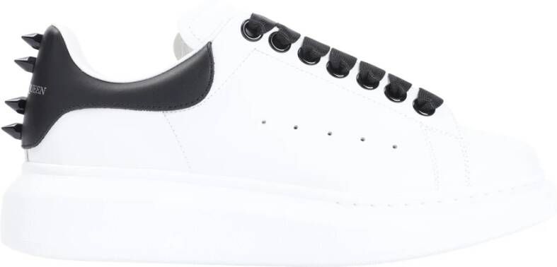 Alexander mcqueen Witte Leren Sneakers Stijlvol Ontwerp White Dames