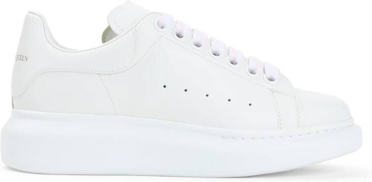 Alexander mcqueen Witte Leren Sneakers voor Vrouwen White Dames