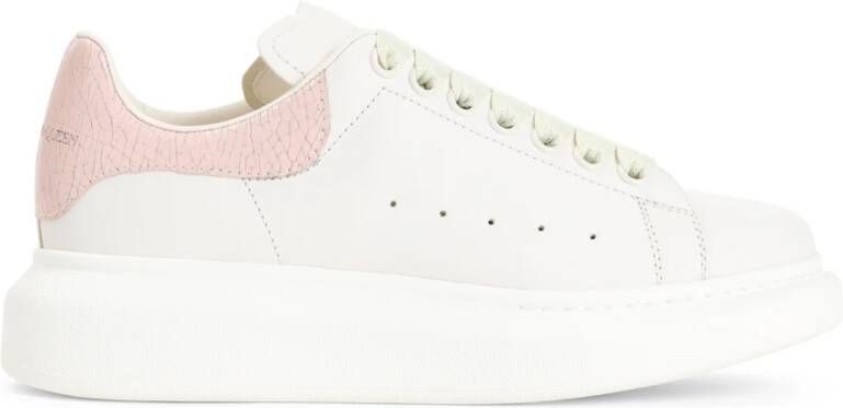 alexander mcqueen Witte Leren Sneakers voor Vrouwen White Dames