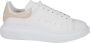 Alexander mcqueen Witte leren sneakers met grijze hiel White Heren - Thumbnail 1