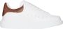 Alexander mcqueen Oversize Leren Sneakers met Rubberen Zool White Dames - Thumbnail 1