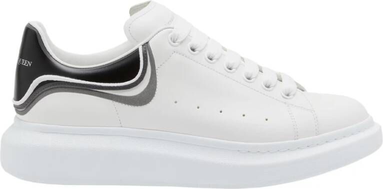 alexander mcqueen Witte Oversized Sneakers met Contrasterende Hiel White Heren