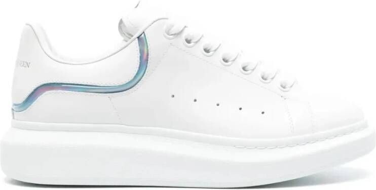 Alexander mcqueen Witte Oversized Sneakers met Iridescent Profiel White Heren