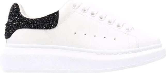 Alexander mcqueen Witte Oversized Sneakers met Rhinestones White Dames