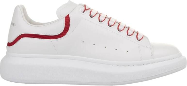 Alexander mcqueen Witte Oversized Sneakers met Rode Inzet White Heren