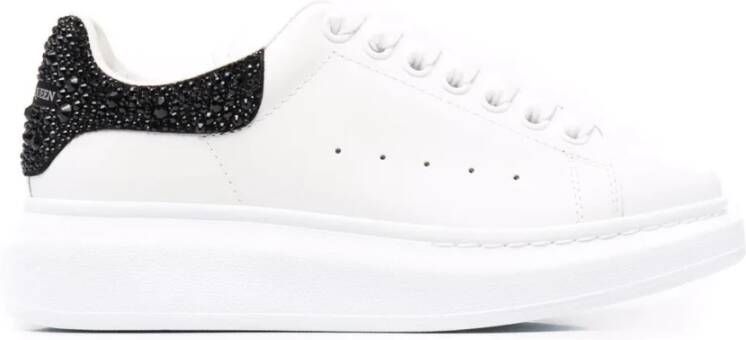 Alexander mcqueen Witte Oversized Sneakers met Rhinestones White Dames