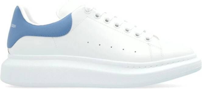 Alexander mcqueen Blauwe Panelled Leren Sneakers Blue Heren