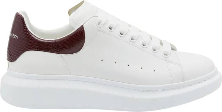 Alexander mcqueen Witte Sneakers met Gestempeld Hagedis Patroon White Heren