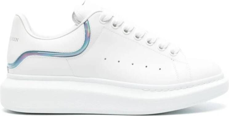 alexander mcqueen Witte Sneakers met Iridescent Streep White Heren