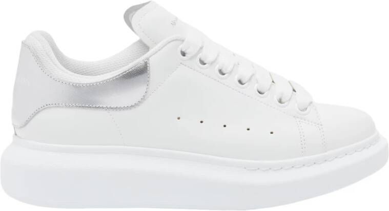 Alexander mcqueen Witte Sneakers met Metalen Hiel White Dames