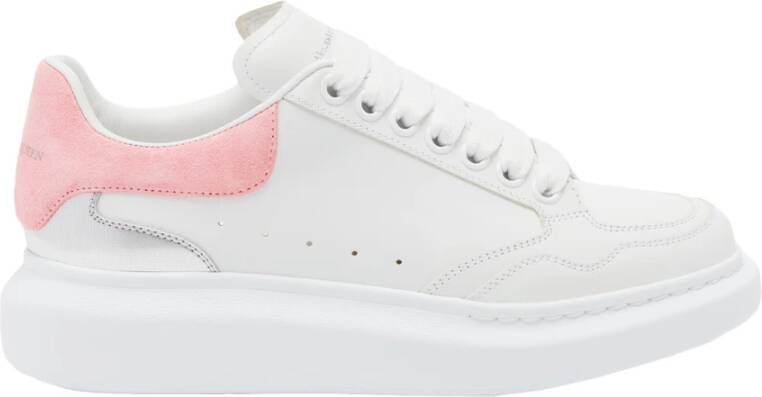 Alexander mcqueen Witte Sneakers met Metalen Paneel White Dames