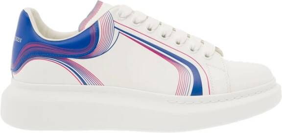 Alexander mcqueen Witte Sneakers met Tech Prints Multicolor Heren