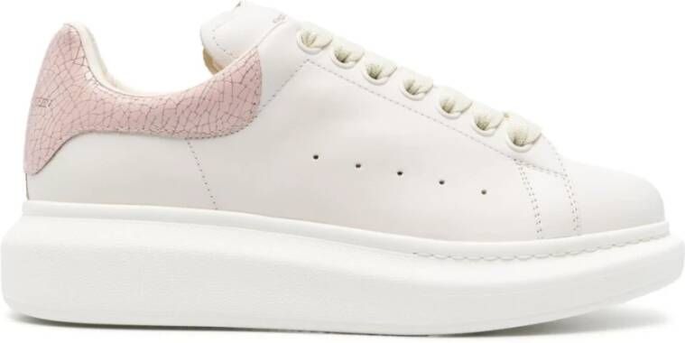 Alexander mcqueen Witte Sneakers met Contrasterende Hiel White