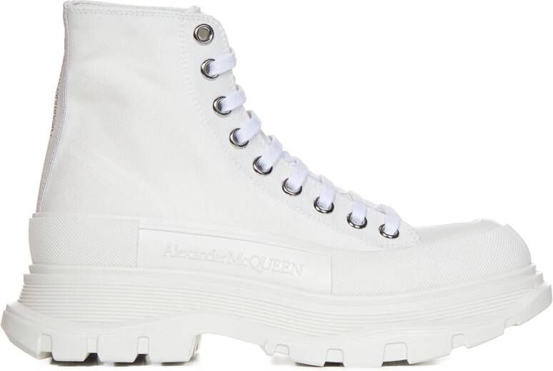 alexander mcqueen Witte Veterschoenen Wit Dames