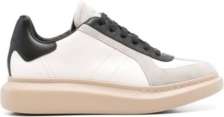 Alexander mcqueen Witte Vetersneaker met Rubberen Zool Multicolor Heren