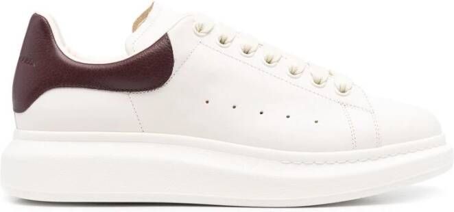 Alexander mcqueen Witte Vetersneaker met Rubberen Zool White Heren