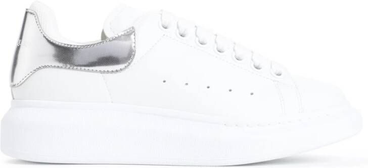 Alexander mcqueen Witte Zilveren Sneakers White Dames
