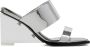 Alexander mcqueen Zilver Metallic Sandalen met Glazen Platform Gray Dames - Thumbnail 1