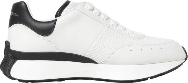 Alexander mcqueen Zwart & Wit Leren Sneakers White Heren