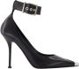 Alexander mcqueen Zwarte Boxcar Pumps met Zilveren Accenten Zwart Dames - Thumbnail 1