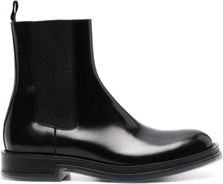 Alexander mcqueen Zwarte Chelsea Float Laarzen Black Heren