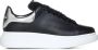 Alexander mcqueen Zwarte kalfsleren sneakers met spiegelende hak Black Dames - Thumbnail 1