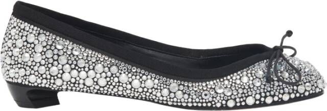 Alexander mcqueen Zwarte Kristal Ballerina's Black Dames