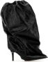 Alexander mcqueen Zwarte leren enkellaarzen Black Dames - Thumbnail 1