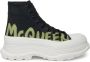 Alexander mcqueen Zwarte Leren Graffiti Print Sneakers Black Heren - Thumbnail 3