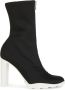 Alexander mcqueen Scuba Soft Boots in Black Canvas Zwart Dames - Thumbnail 1