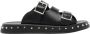 Alexander mcqueen Zwarte Leren Lage Sandalen met Studs Black Dames - Thumbnail 1