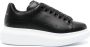 Alexander mcqueen Zwarte Leren Oversized Lage Sneakers Zwart Dames - Thumbnail 1