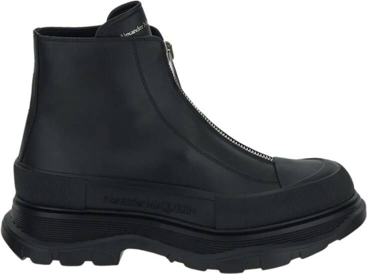 Alexander mcqueen Zwarte Tread Slick Enkellaarzen voor Heren Black Heren