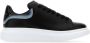 Alexander mcqueen Zwarte leren sneakers met tweekleurige hiel Black Heren - Thumbnail 1