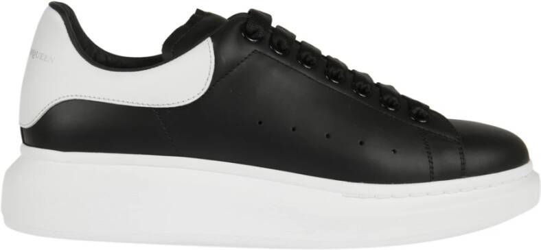 Alexander mcqueen Witte leren sneakers met bordeauxrode hiel White Heren