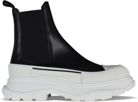 Alexander mcqueen Zwarte Leren Tread Slick Laarzen Black Dames