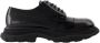 Alexander mcqueen Zwarte leren Tread veterschoenen Black Heren - Thumbnail 4