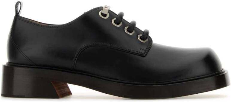 Alexander mcqueen Zwarte leren veterschoenen Black Heren