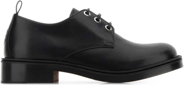 Alexander mcqueen Zwarte leren veterschoenen Black Heren