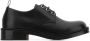 Alexander mcqueen Zwarte leren veterschoenen Black Heren - Thumbnail 1