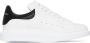 Alexander mcqueen Zwarte Oversize Leren Sneakers met Witte Hiel Black Heren - Thumbnail 1