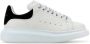 Alexander mcqueen Zwarte platte schoenen met witte veters Black Dames - Thumbnail 1