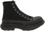 Alexander mcqueen Zwarte Rising Lacers Oversize Sneakers Zwart Dames - Thumbnail 1